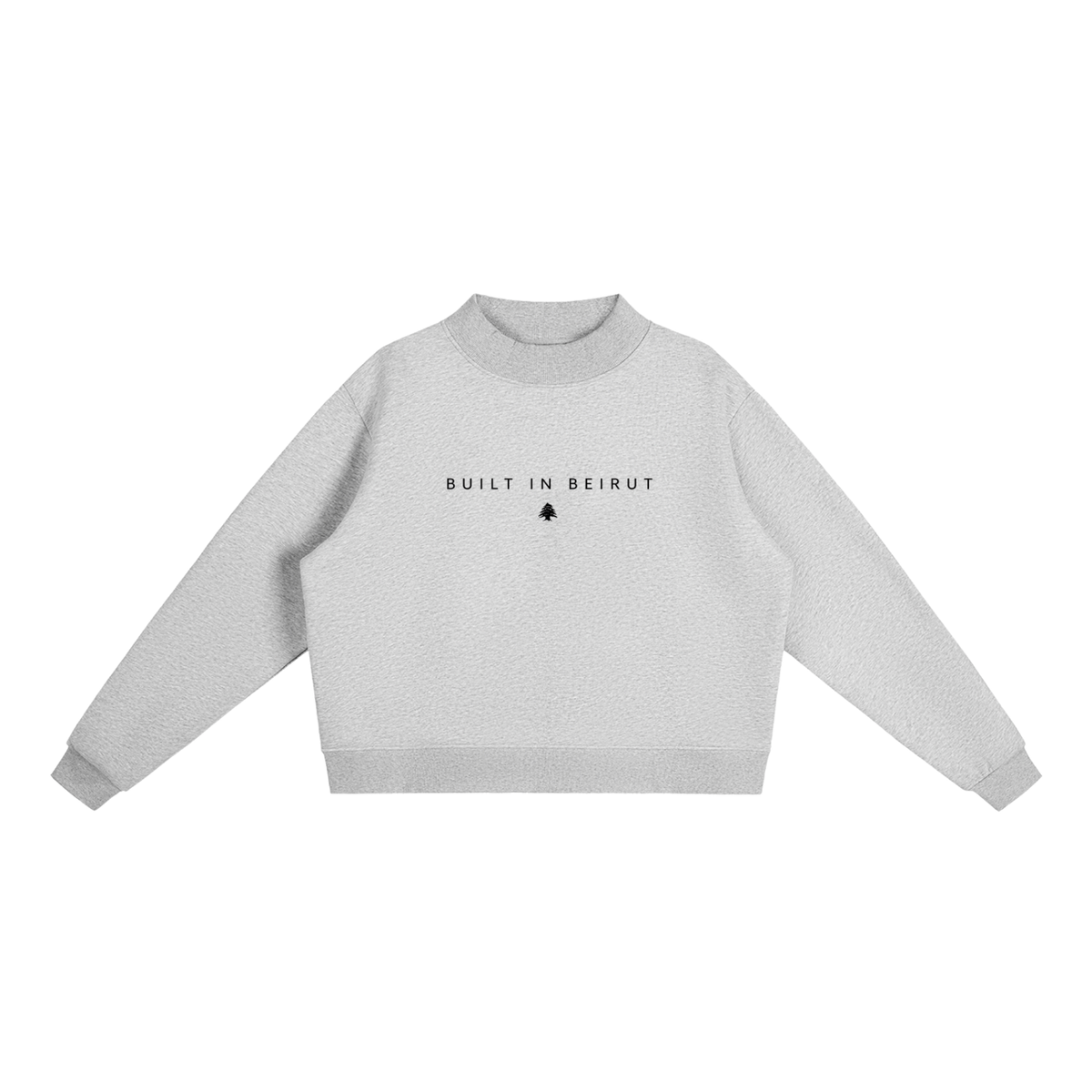 Womens Mock-Neck Crew Sweatshirt