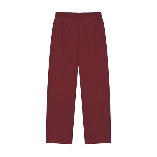 Solid Color Straight-Leg Sweatpants