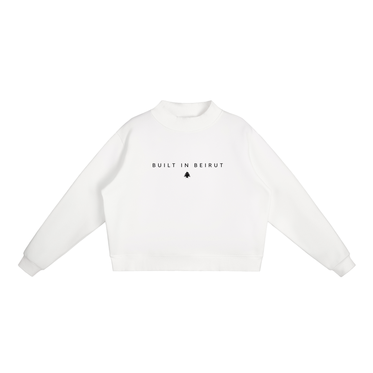 Womens Mock-Neck Crew Sweatshirt