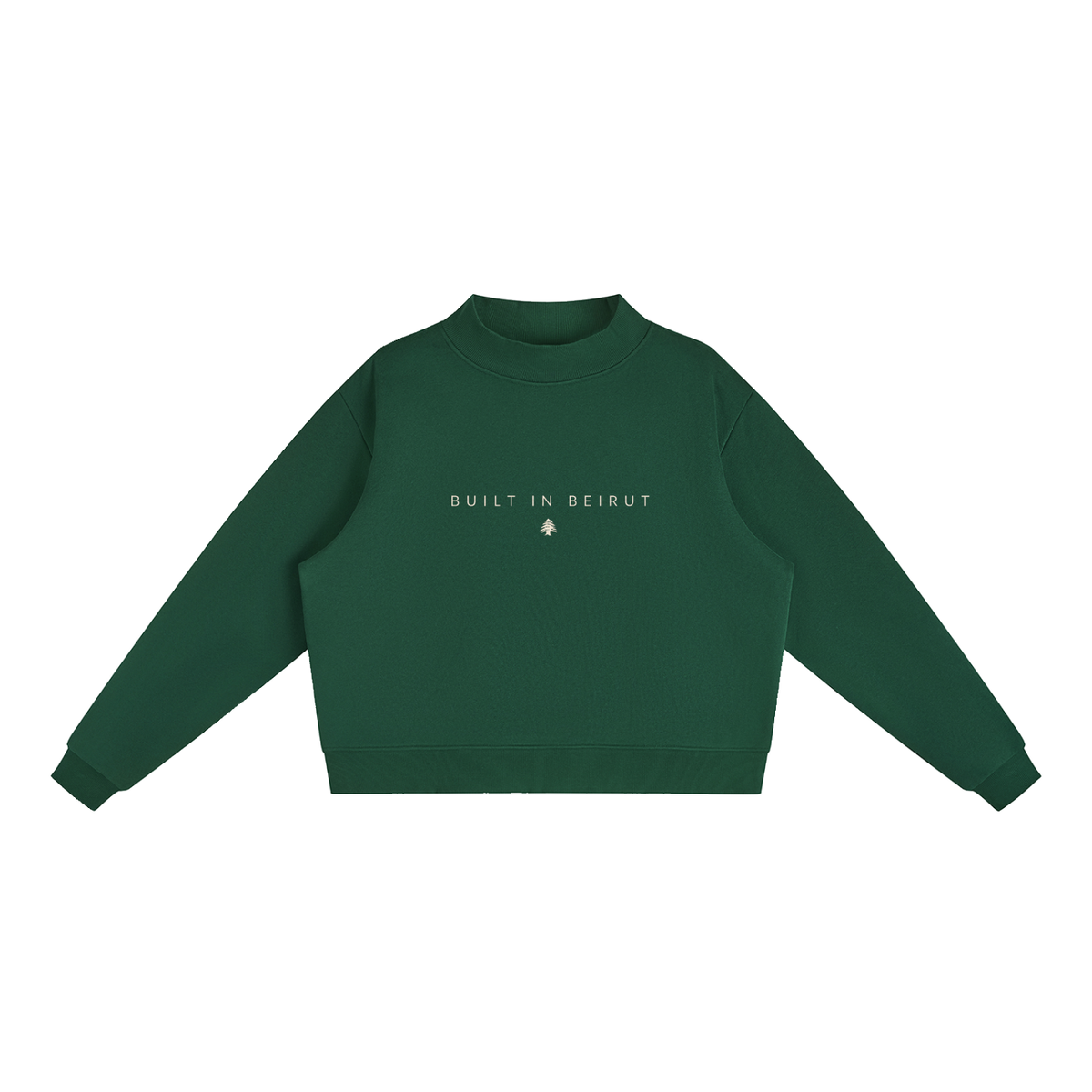Womens Mock-Neck Crew Sweatshirt